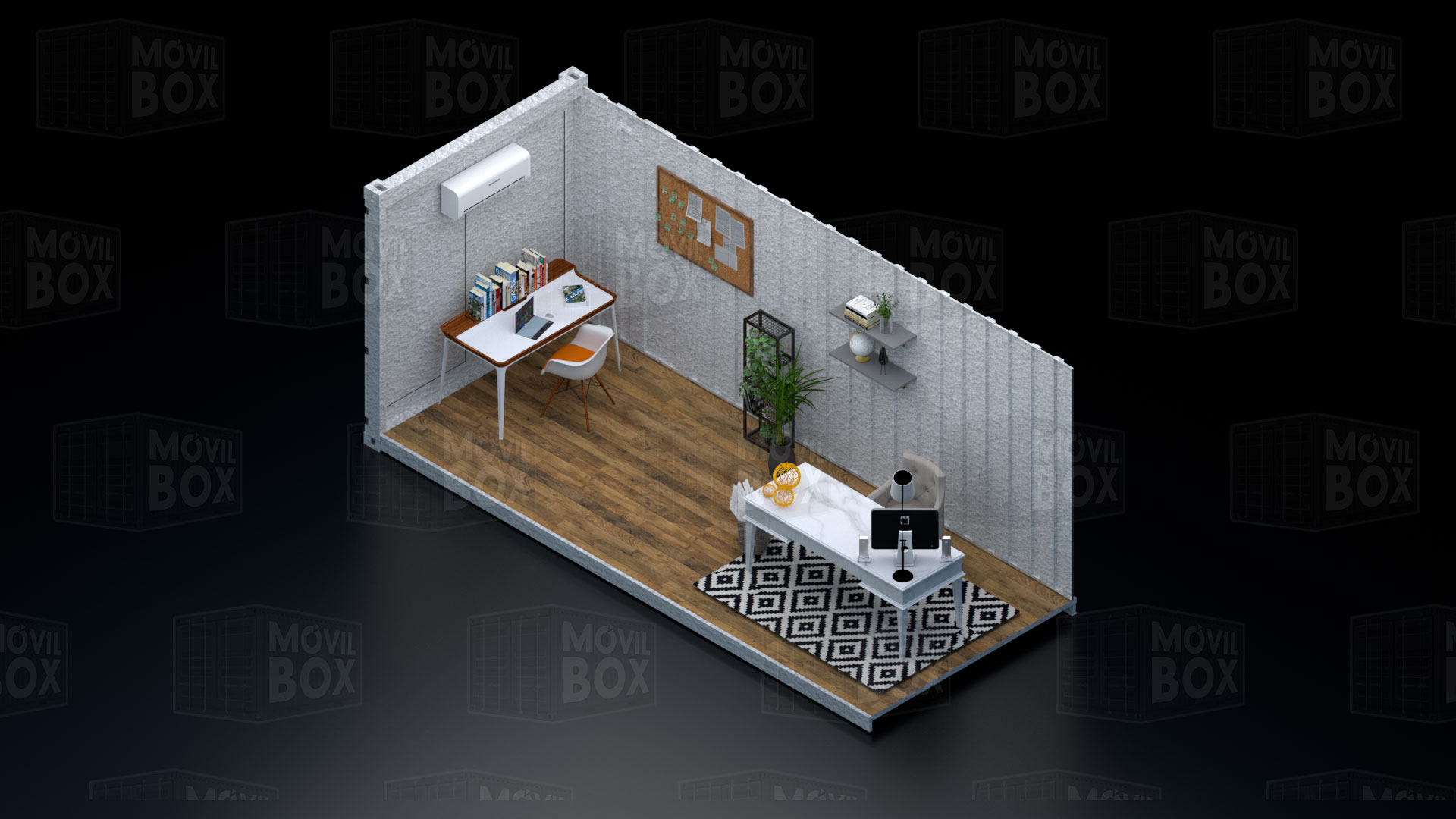 Prototipo de oficina render